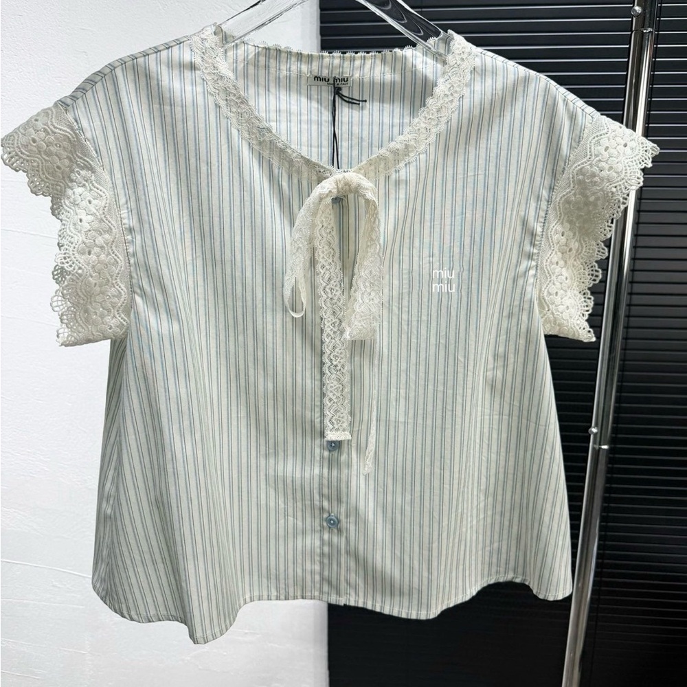 MIU MIU summer short-sleeved top
